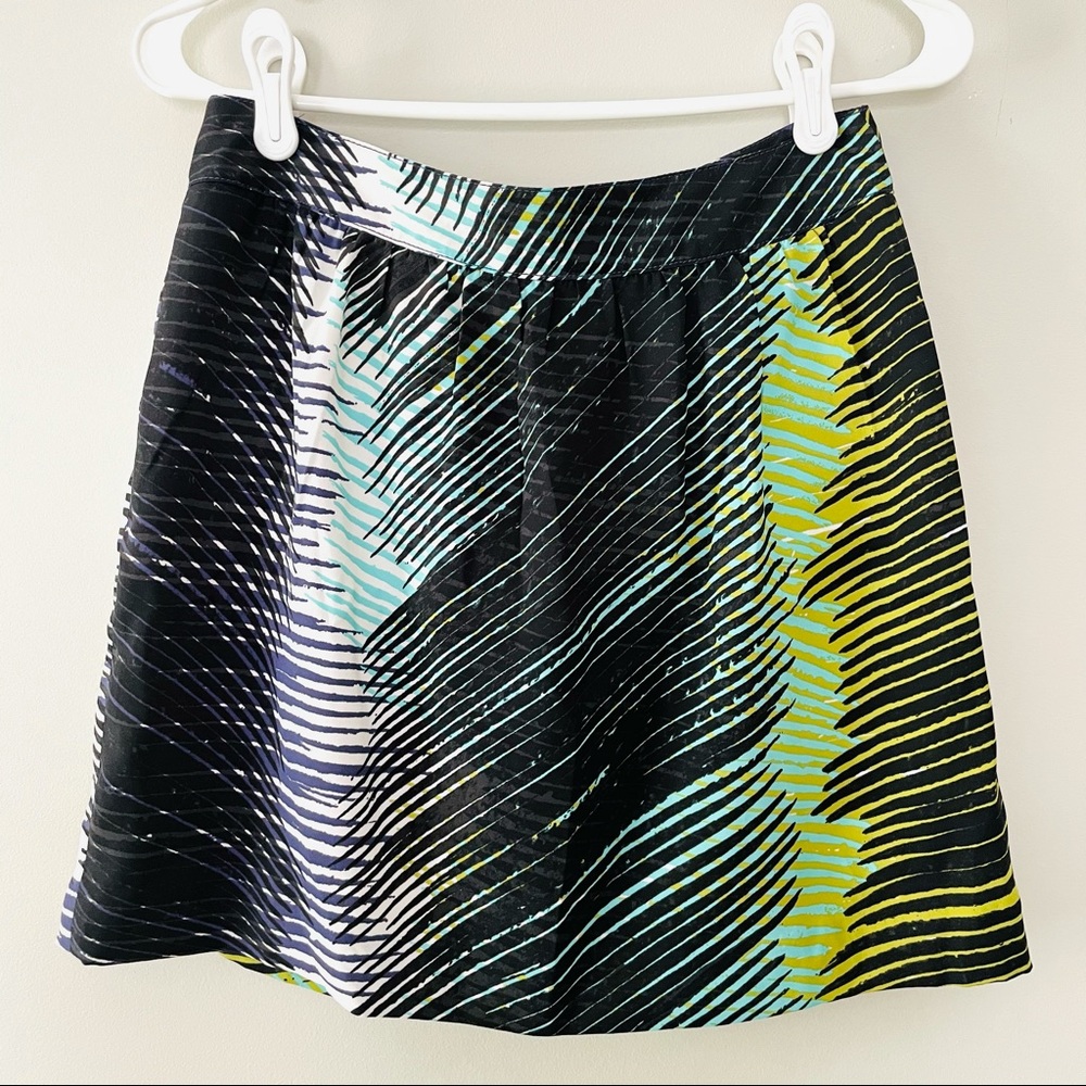 LOFT Palm Leaf Mini Summer Skirt